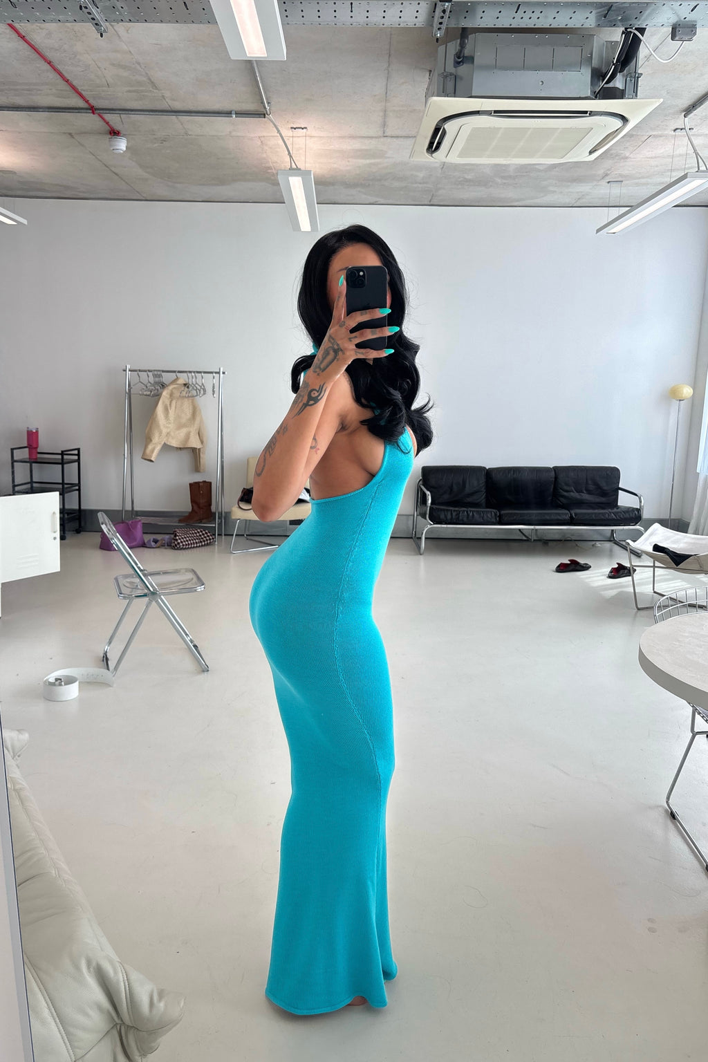 Gabriette Halter Maxi Dress