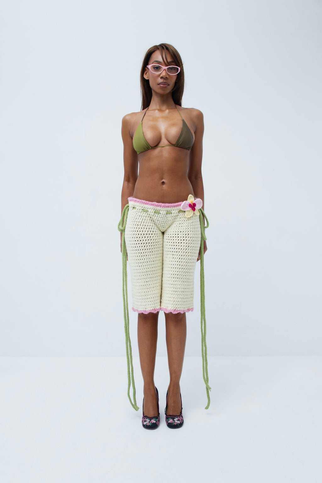 Orchid Scrunch Capri's