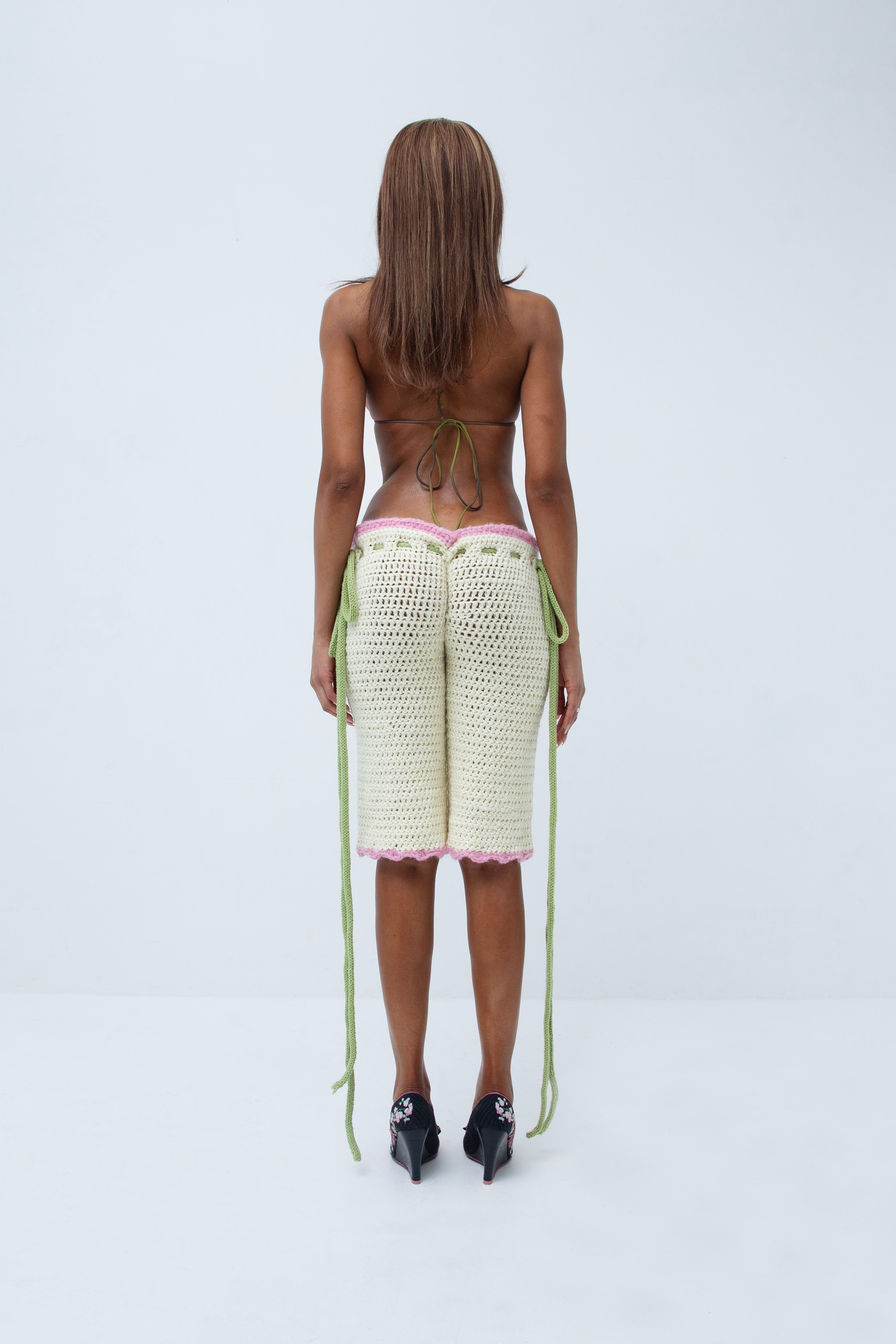 Orchid Scrunch Capri's